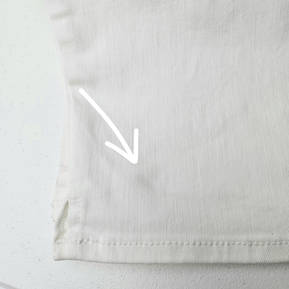 Talbots Flawless White Denim Pedal Pusher Capris Pants Size 16P Petite - Picture 10 of 12